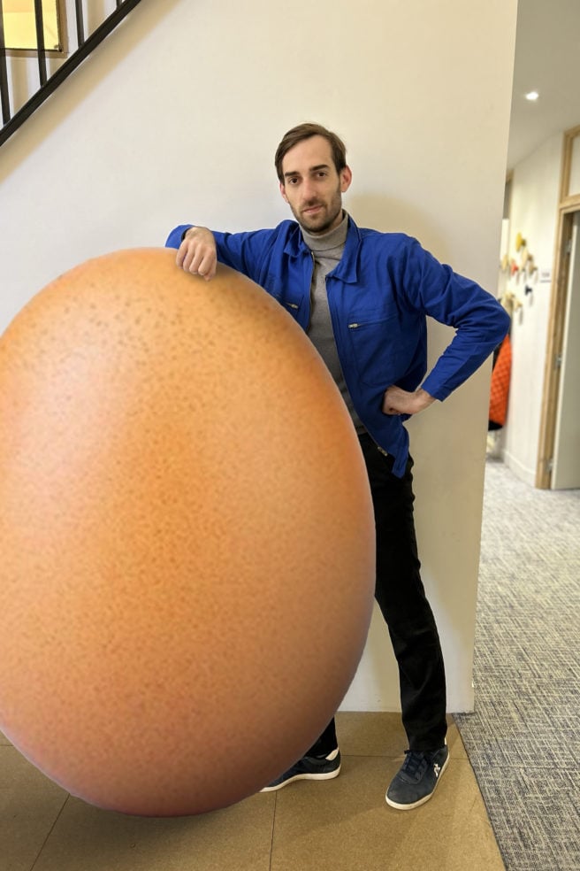 EGG events - Agency - Our team members : Lucas Cuenin with egg