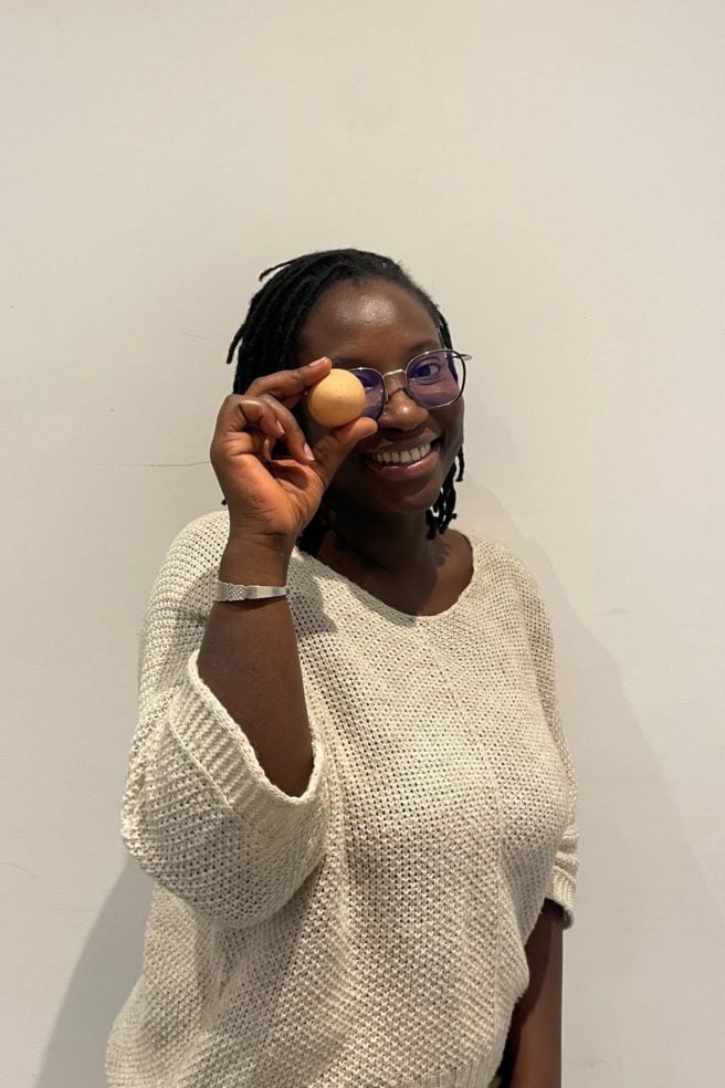 EGG events - Agency - Our team members : Coumba Daga Dieye with egg